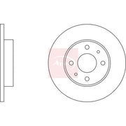 Apec 2 x Solid Rear Brake Discs DSK103-x2