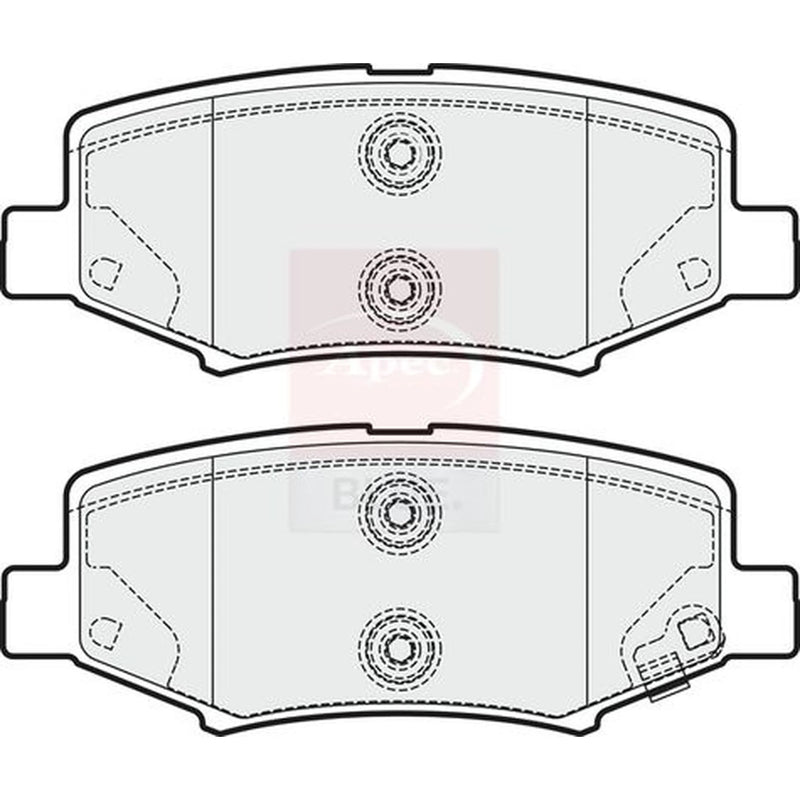 Apec Rear Brake Pad Set PD3657