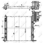 NRF Engine Radiator 50581