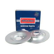 Borg & Beck 2 x Solid Rear Brake Discs BBD5303-x2