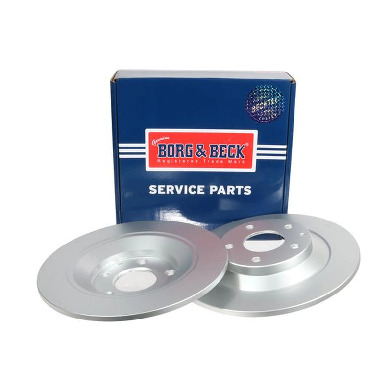 Borg & Beck 2 x Solid Rear Brake Discs BBD5303-x2