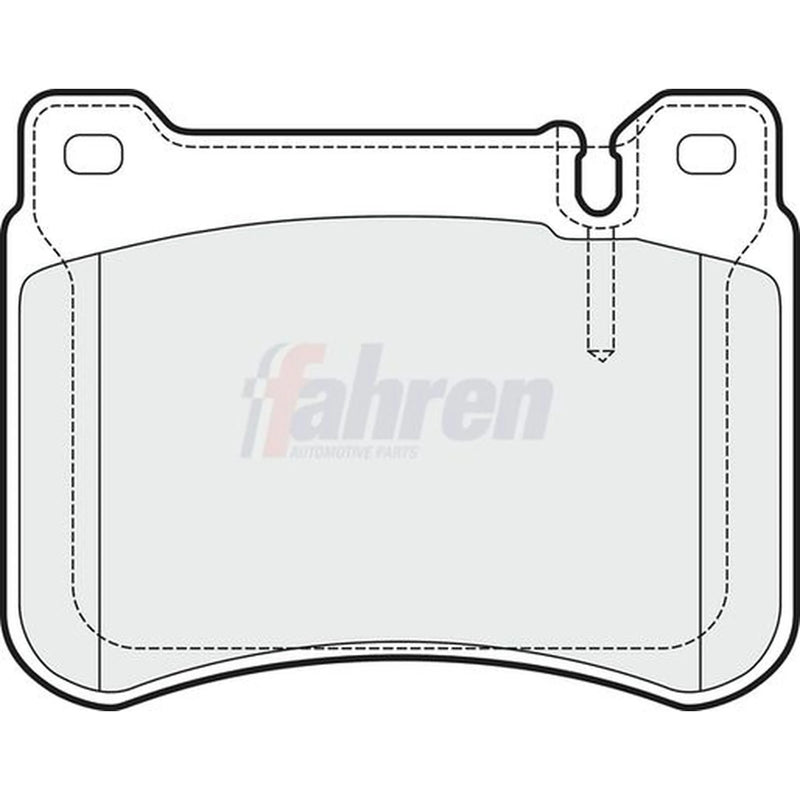 Fahren Front Brake Pad Set fits Mercedes-Benz C-Class 2000-2008