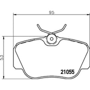 DON Front Brake Pad Set PCP1245