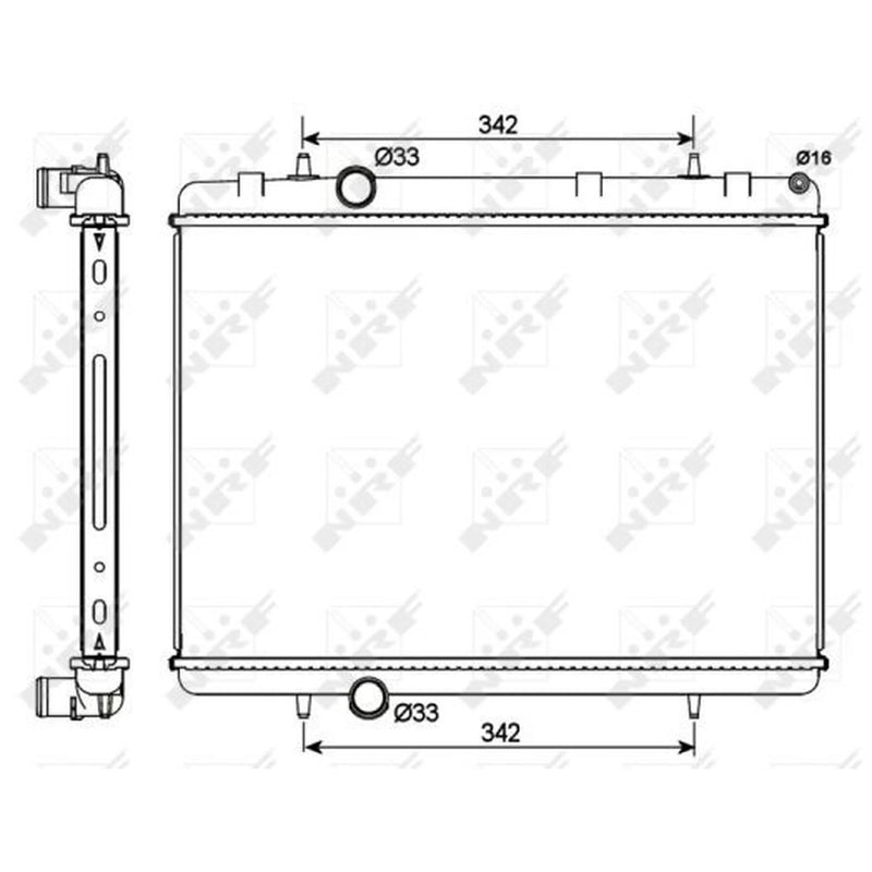NRF Engine Radiator 53112