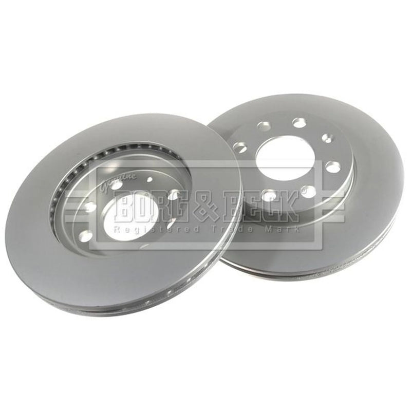 Borg & Beck 2 x Vented Front Brake Discs BBD4252-x2