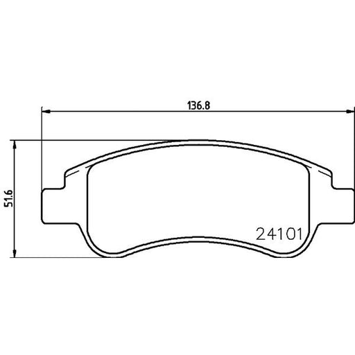 DON Front Brake Pad Set PCP1023