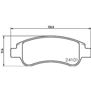 Mintex Front Brake Pad Set MDB2628