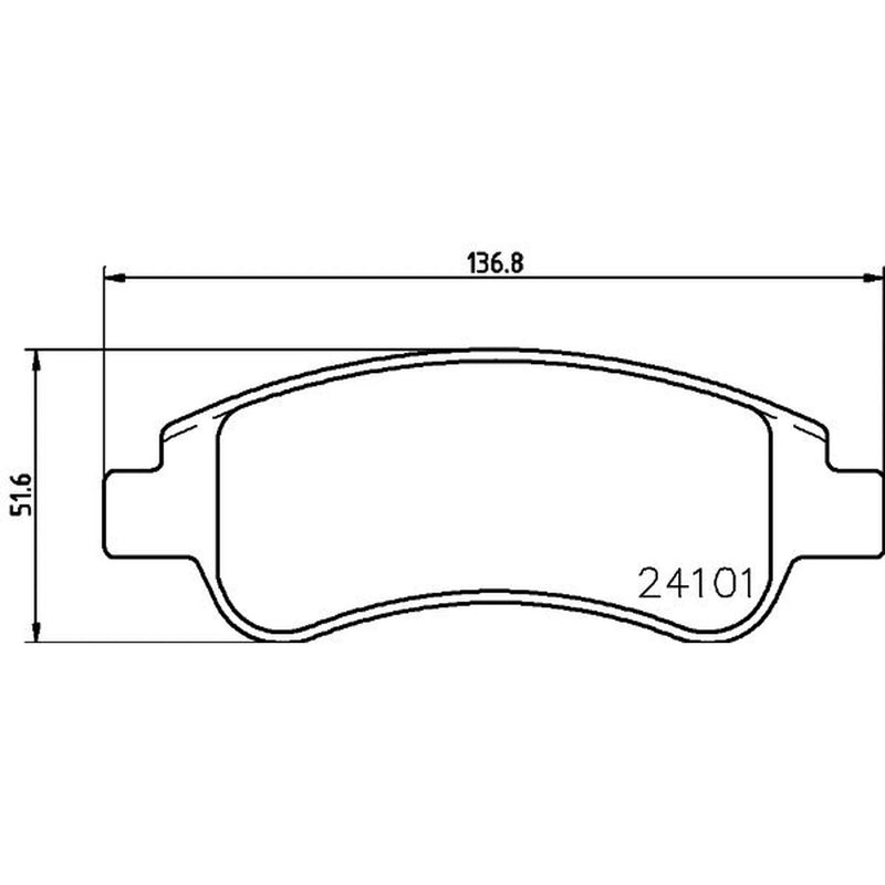 Mintex Front Brake Pad Set MDB2628