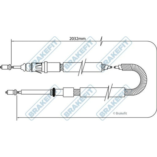 Apec Handbrake Cable Right Rear BBC3047