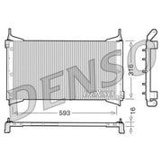 Denso Air Conditioning Condenser fits Fiat Brava 1998-2002 1.2