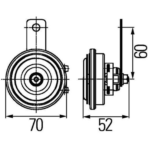 Hella Car Horn Signal Unit 3AL 922 196-011