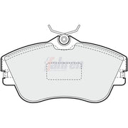 Fahren Front Brake Pad Set fits VW California T4 Camper 1994-2002 1.9 2.4 2.5