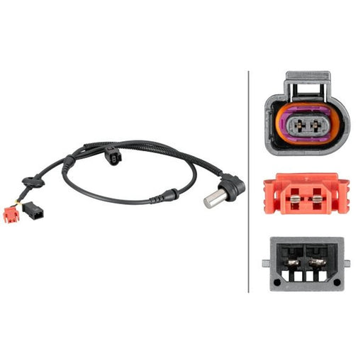 Hella ABS Wheel Speed Sensor Front Right 6PU 012 806-921