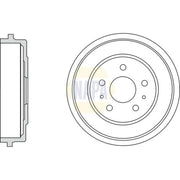 NAPA Brake Drum Assembly Rear NDR1004