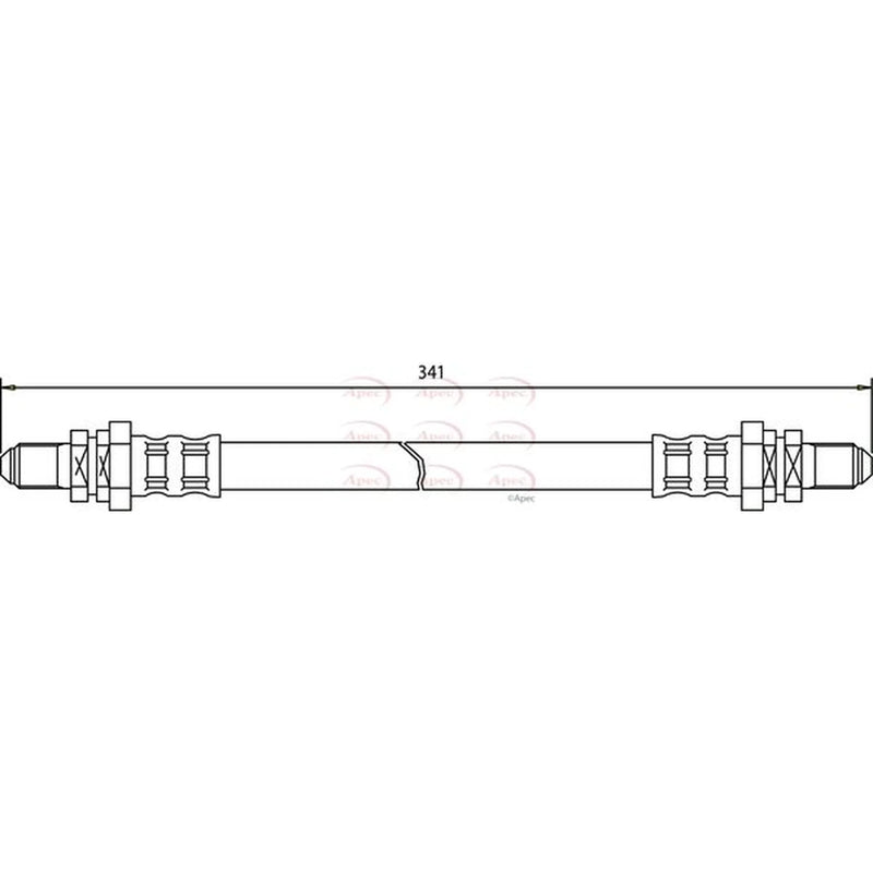 Apec Brake Hydraulic Hose Line Rear HOS3285