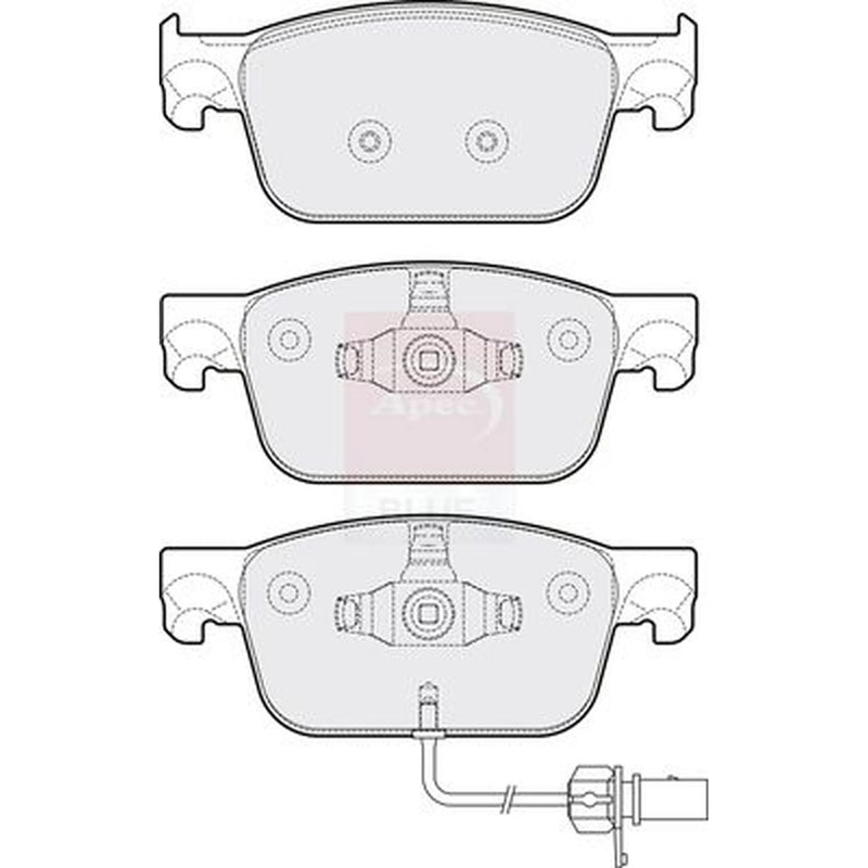 Apec Front Brake Pad Set PD3786