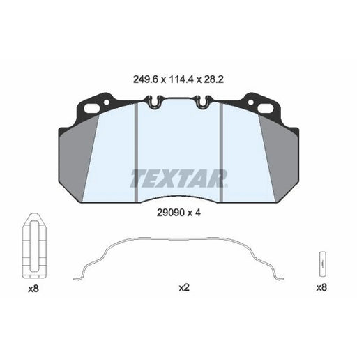 Textar Front Brake Pad Set 2909009