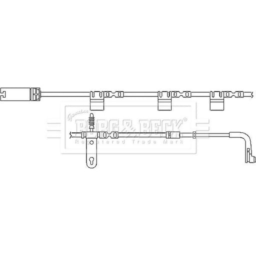 Borg & Beck Brake Pad Wear Sensor Front BWL3028
