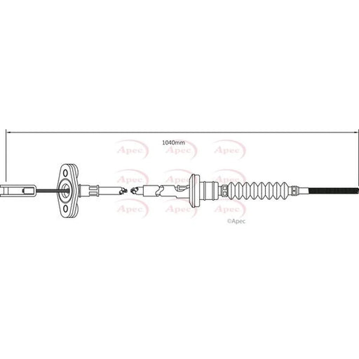 Apec Clutch Control Cable Pull CAB5001