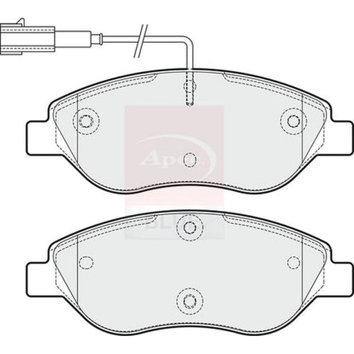 Apec Front Brake Pad Set PD3555