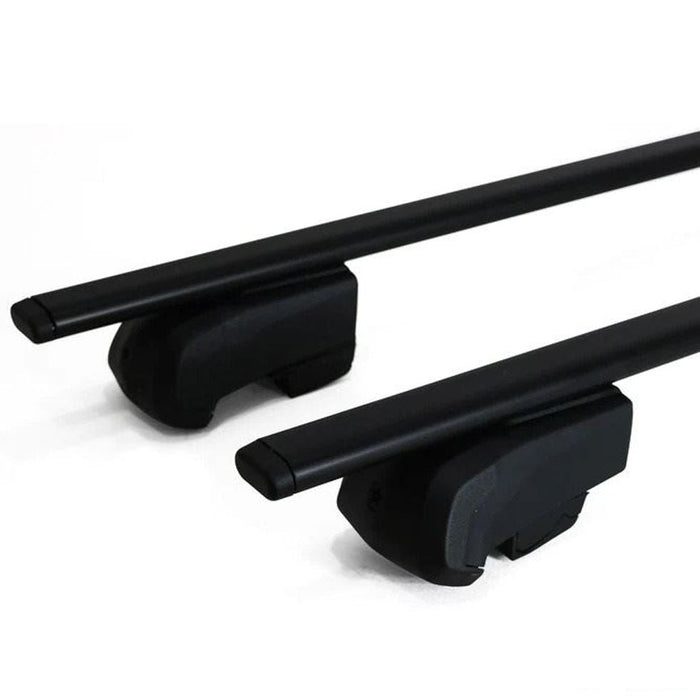 Roof Bars Rack Black Locking fits Volkswagen Atlas Cross Sport 2020- - Omtec - Van Life Living