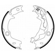Textar Parking Brake Shoe Set 91072500