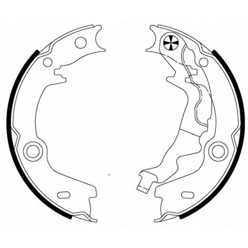 Textar Parking Brake Shoe Set 91072500
