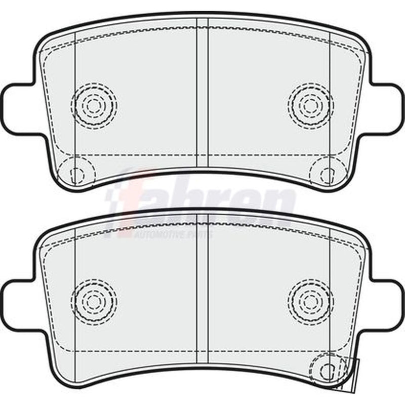 Fahren Rear Brake Pad Set fits Opel Insignia A 2008-2017 1.4 1.6 1.8 2.0 2.8