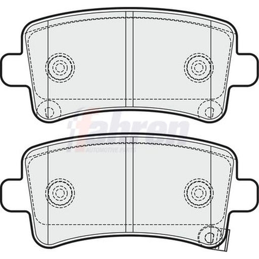 Fahren Rear Brake Pad Set fits Opel Insignia A 2008-2017 1.4 1.6 1.8 2.0 2.8