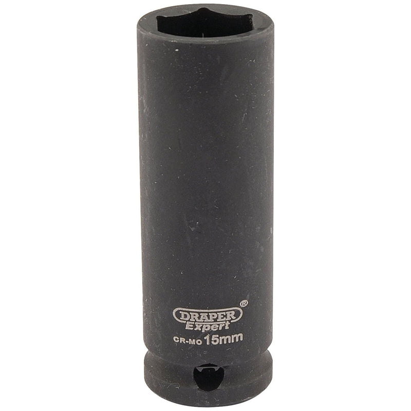Draper Expert HI-TORQ 6 Point Deep Impact Socket, 3/8" Sq. Dr., 15mm Draper  - Town Parts