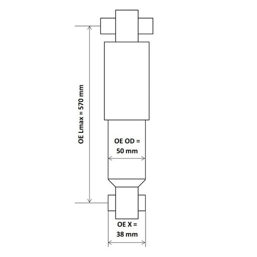 KYB Shock Absorber Damper Strut Rear 6417501