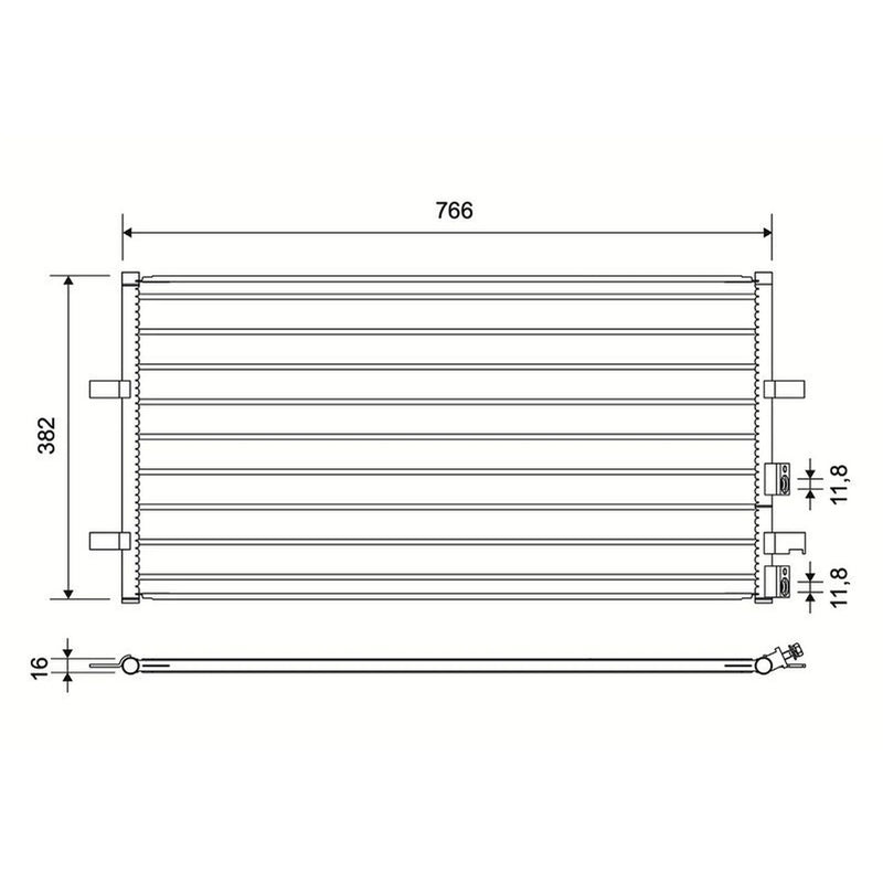 Valeo Air Conditioning Condenser 814087
