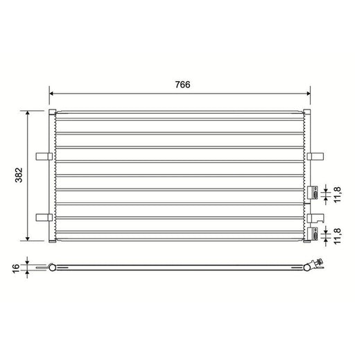 Valeo Air Conditioning Condenser 814087