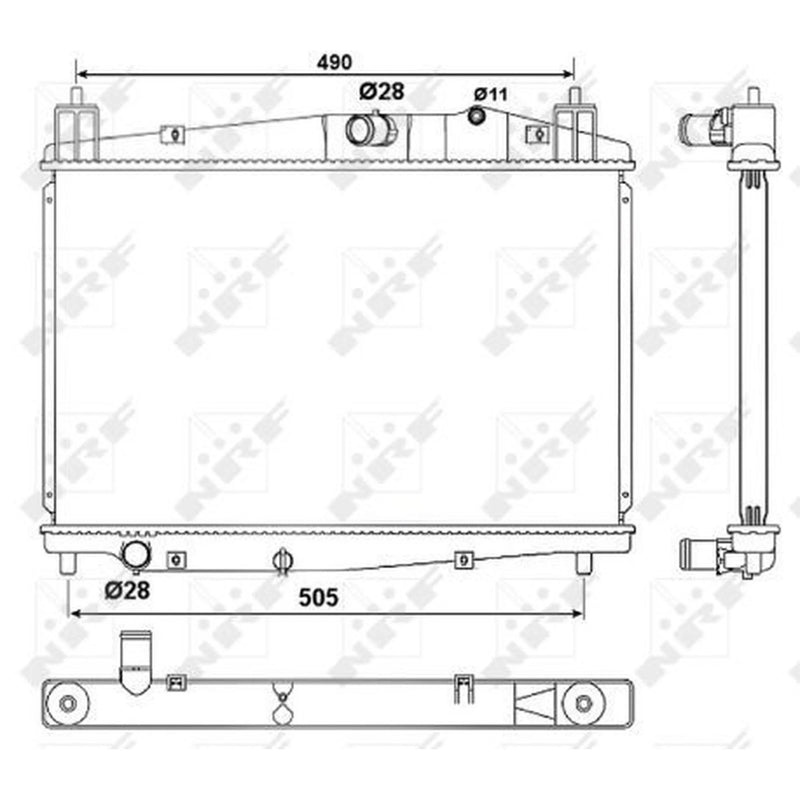 NRF Engine Radiator 53059