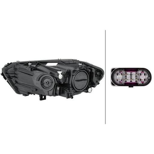 Hella Headlight Headlamp H7/H7 Right 1LG 015 091-041