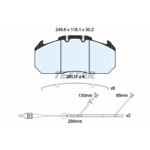 Textar Front Brake Pad Set 2913115