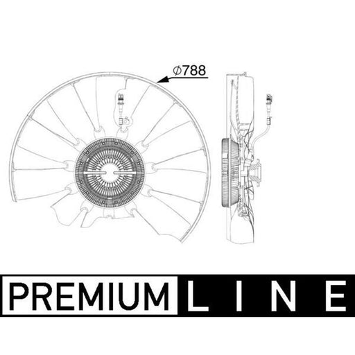 Mahle Engine Cooling Fan CFF 514 000P