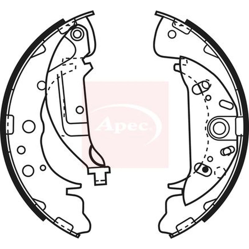 Apec Brake Shoe Set Axle Kit SHU644