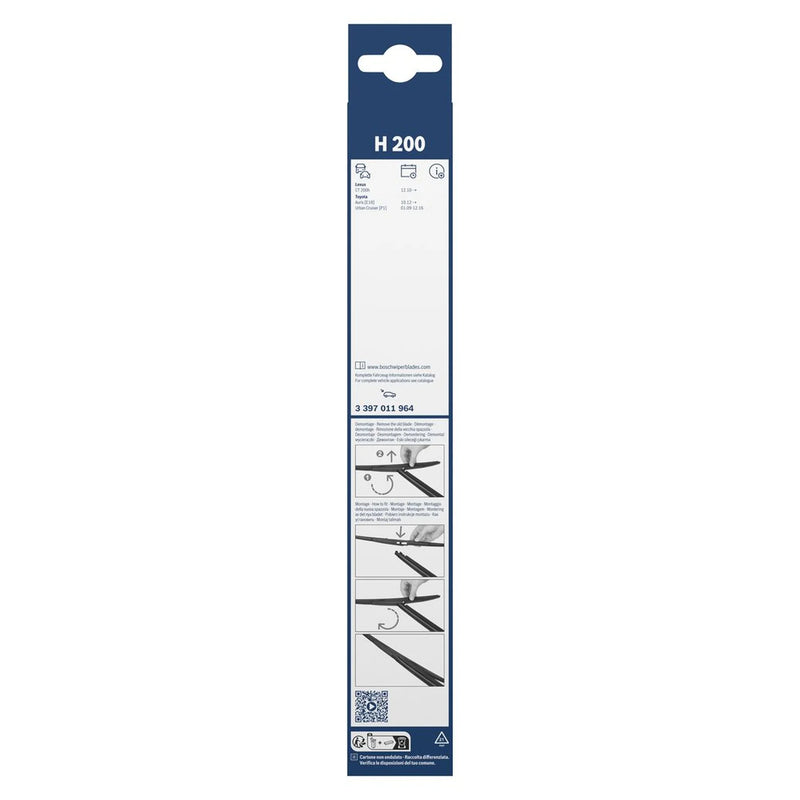 Bosch Conventional Wiper Blade 200mm — H200