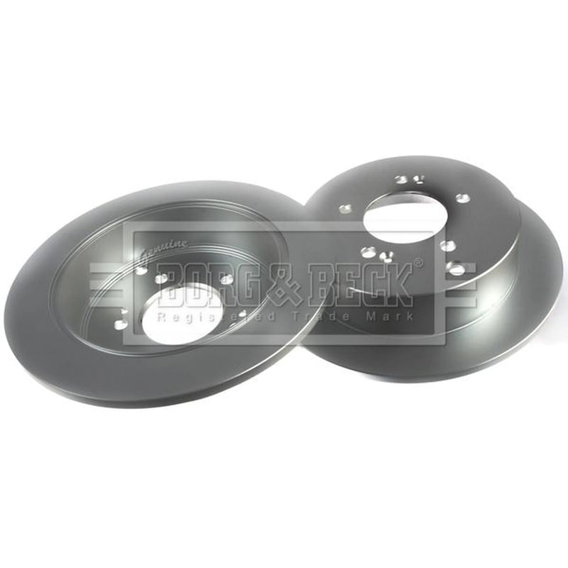 Borg & Beck 2 x Solid Rear Brake Discs BBD4366-x2