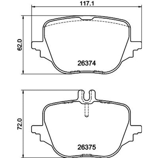 Mintex Rear Brake Pad Set MDB3473