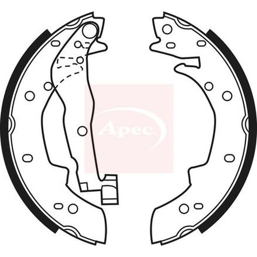 Apec Brake Shoe Set Axle Kit SHU524