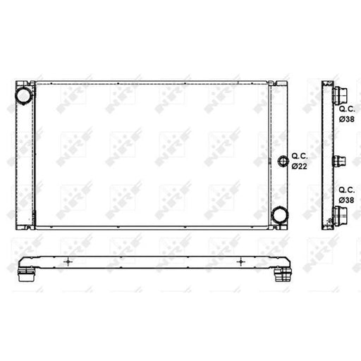NRF Engine Radiator 53091