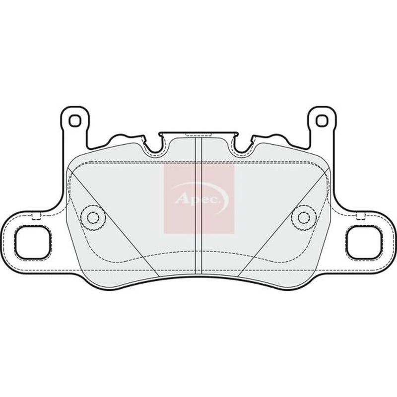 Apec Rear Brake Pad Set PAD2022