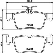 Mintex Rear Brake Pad Set MDB3488