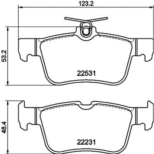 Mintex Rear Brake Pad Set MDB3488