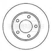 Borg & Beck 2 x Solid Rear Brake Discs BBD4287-x2