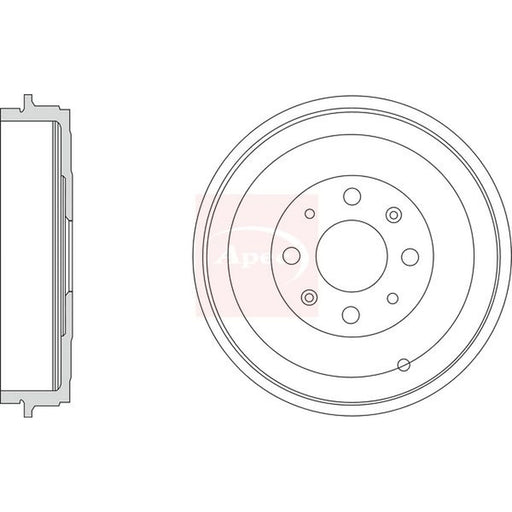 Apec Brake Drum Assembly Rear DRM9941