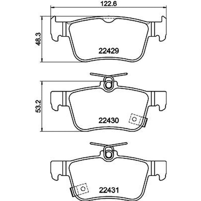 Mintex Rear Brake Pad Set MDB3923