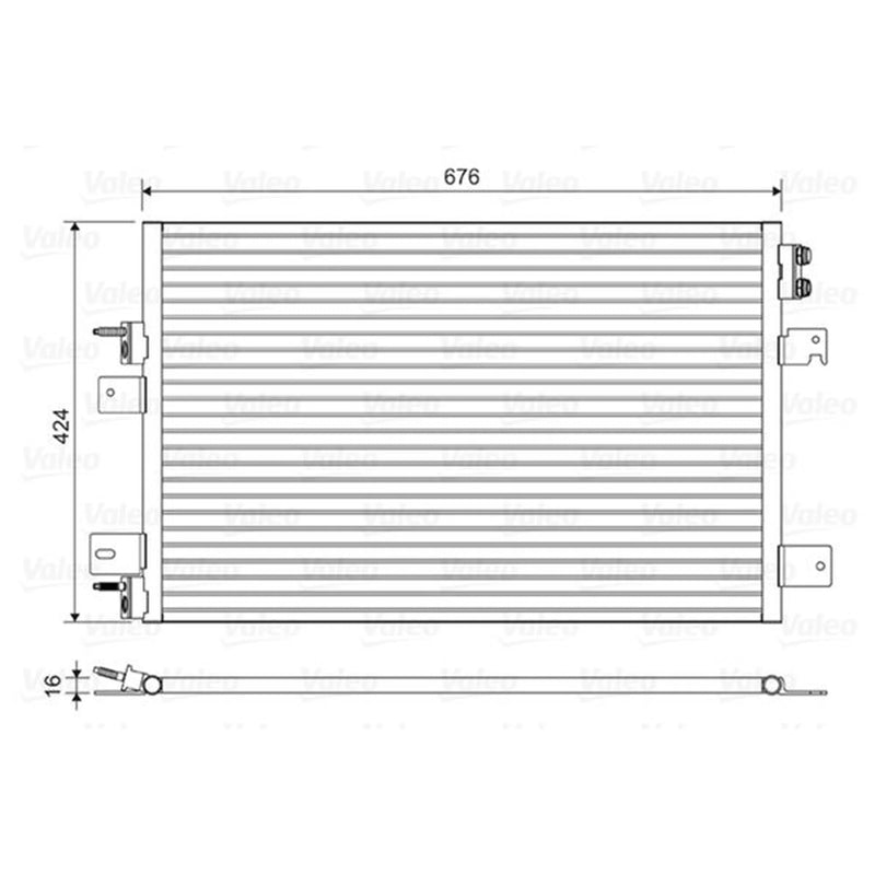 Valeo Air Conditioning Condenser 814492